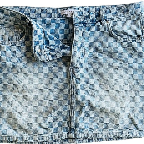 Rebecca Minkoff Cleo Denim Checkered Mini - Picture 2 of 11